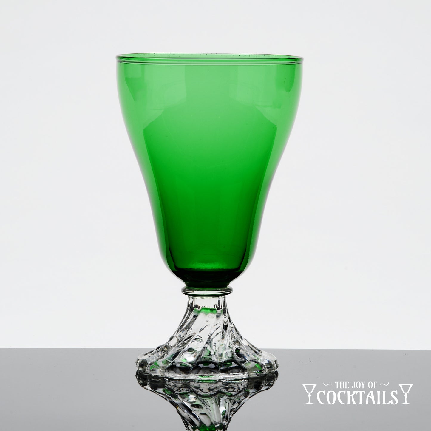 Inspiration Green "Burple" Goblet, Anchor Hocking - Sold as Pair