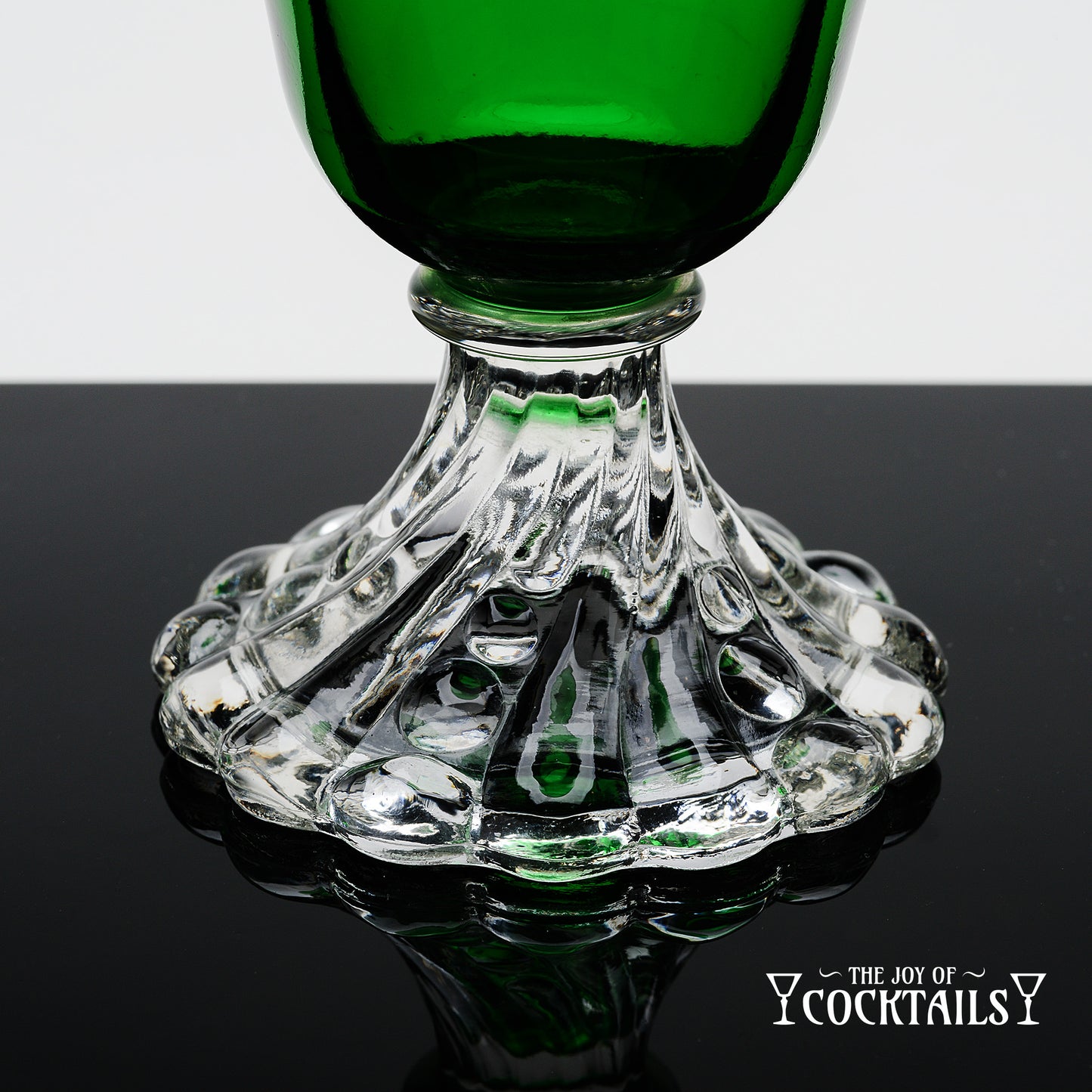 Inspiration Green "Burple" Goblet, Anchor Hocking - Sold as Pair