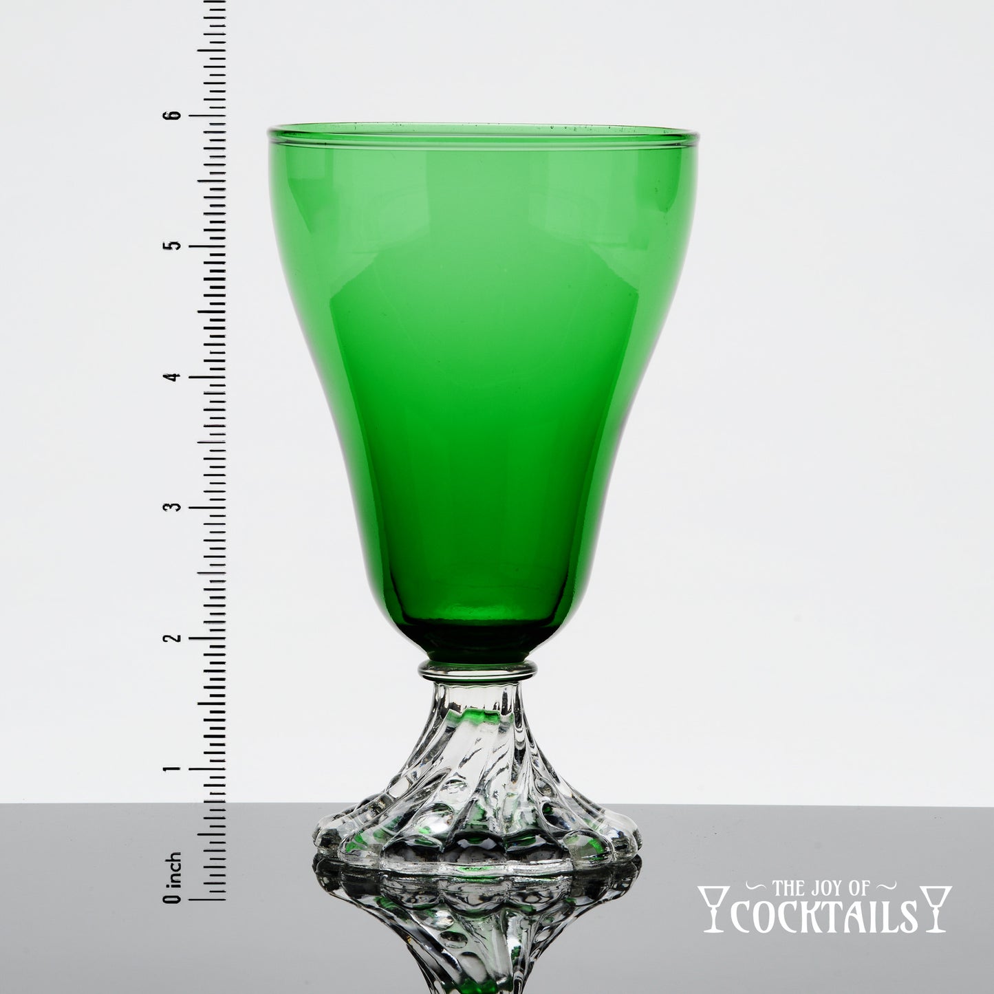 Inspiration Green "Burple" Goblet, Anchor Hocking - Sold as Pair