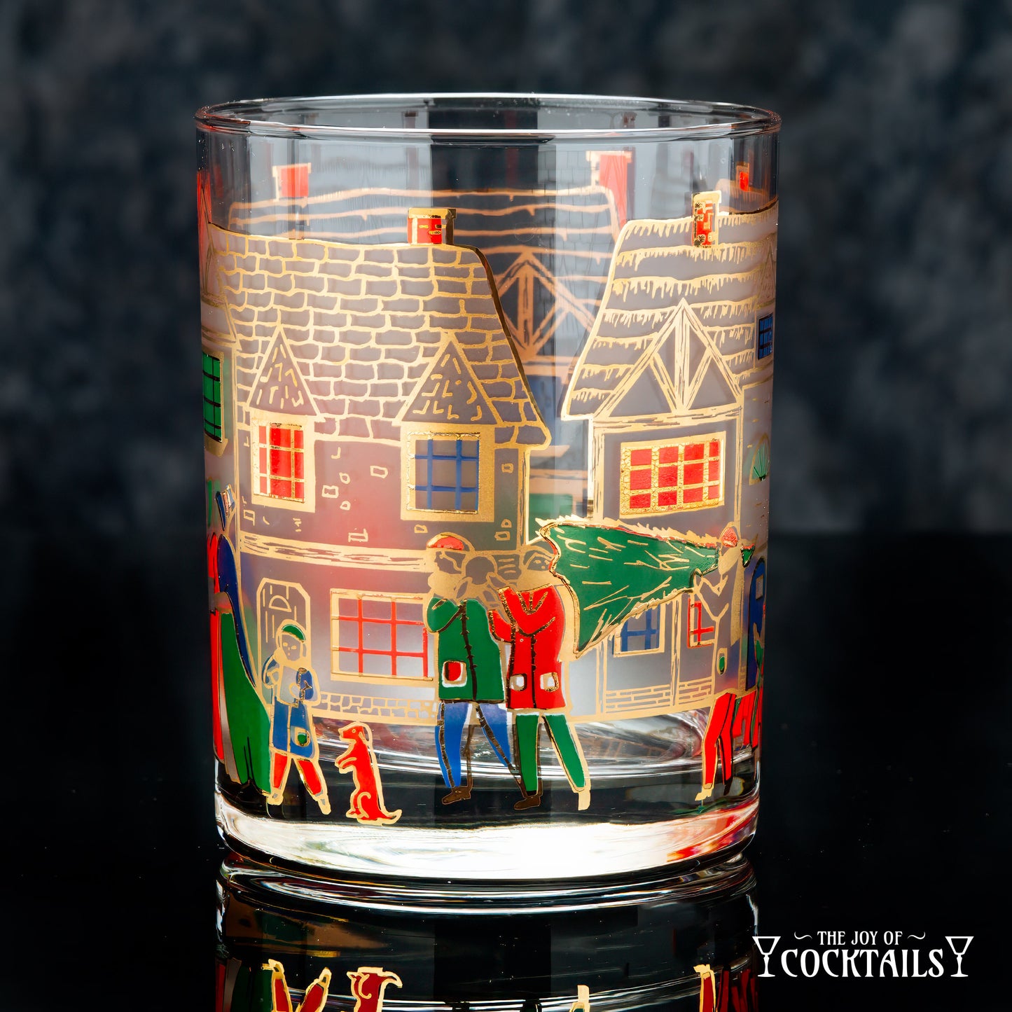 Victorian Christmas Scene by Culver - SET OF 2*