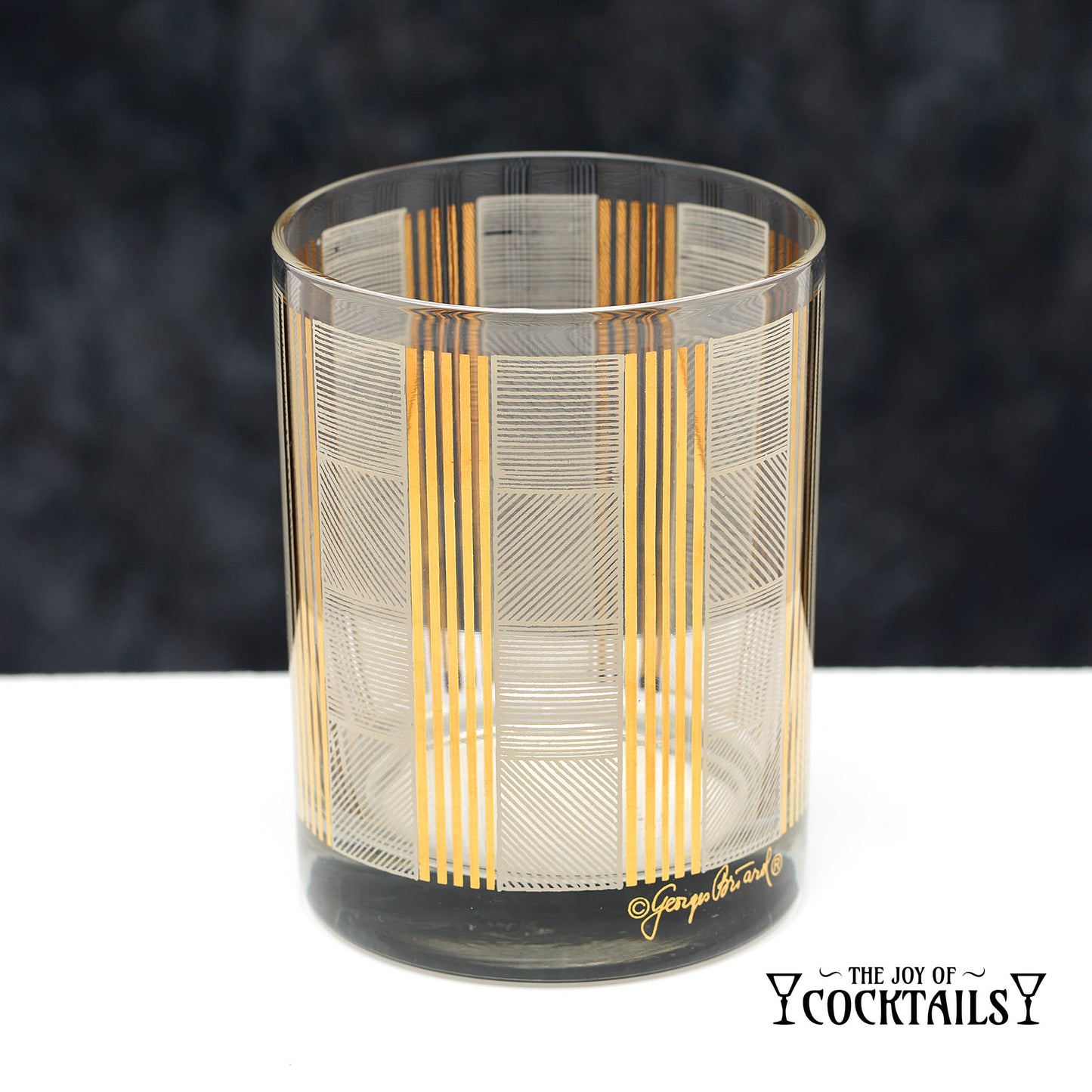 Georges Briard Gold Gilt and White Enameled Tumbler - Set of 6