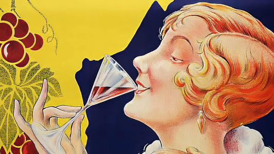 Vintage Glassware in Art Nouveau and Art Deco Posters