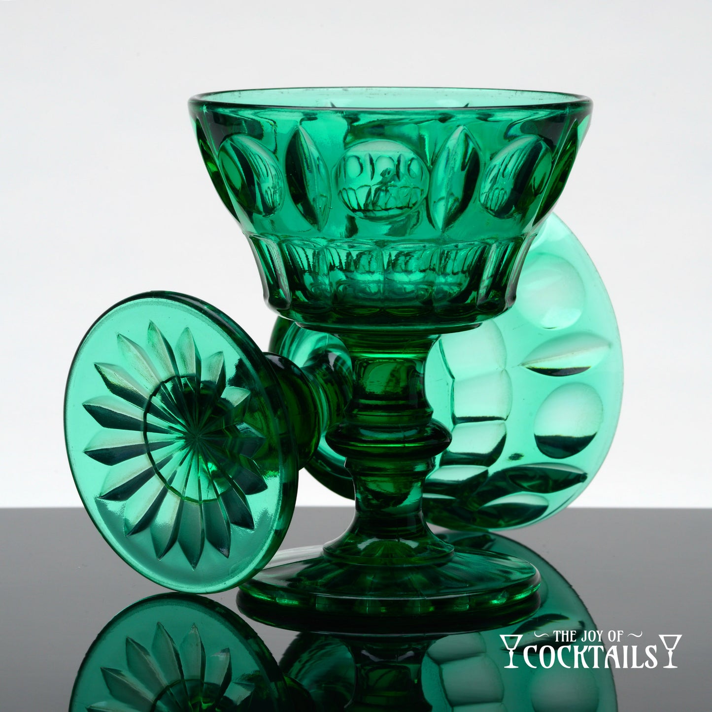 Colony Classique-Green, by Indiana Glass Co. - Set of 3