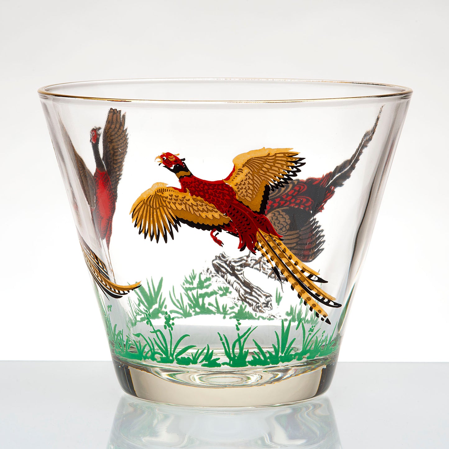 Hazel Atlas Pheasant Scene - Set of 20 pcs