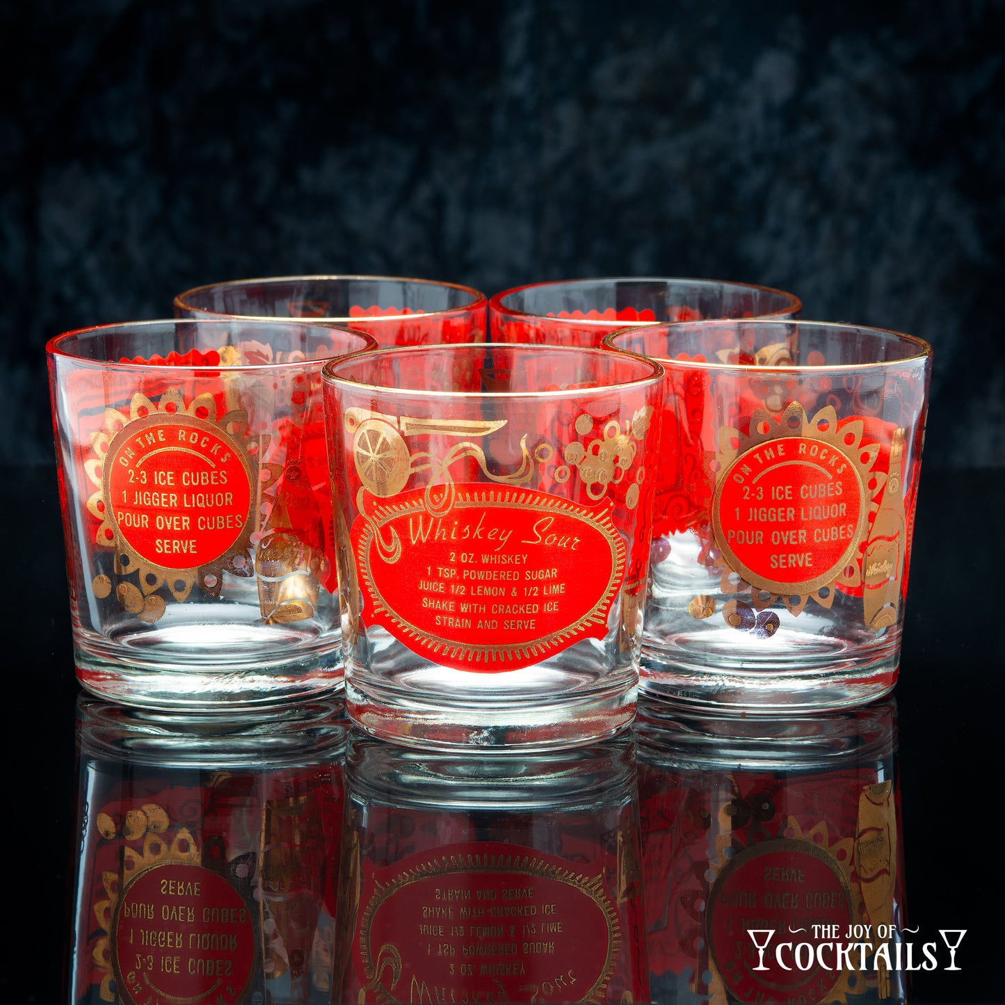 Jeanette Glass Whiskey Sour Tumbler - Set of 5