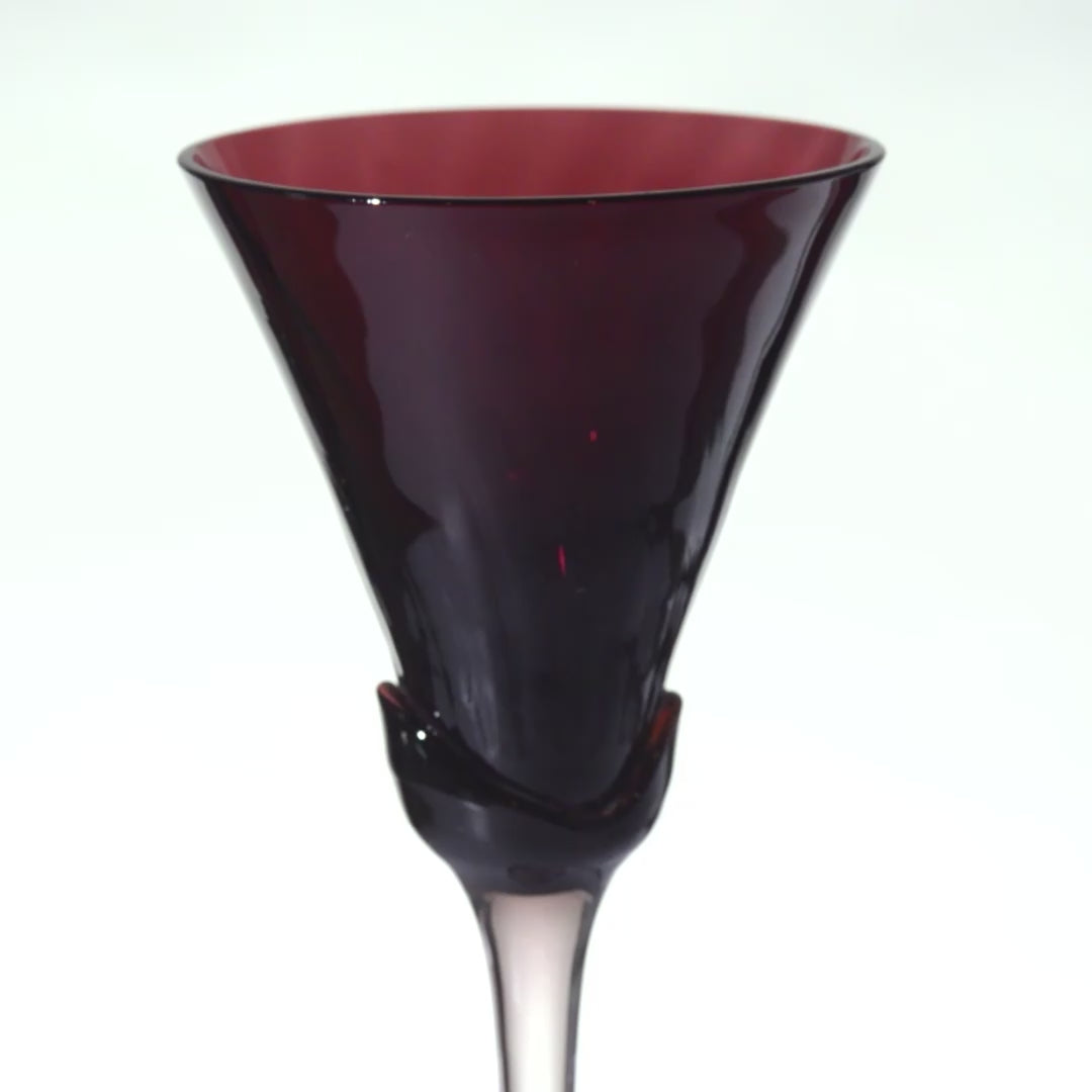 Mikasa Blossum Plum Stemware